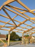 Charpente d'atelier en Kerto