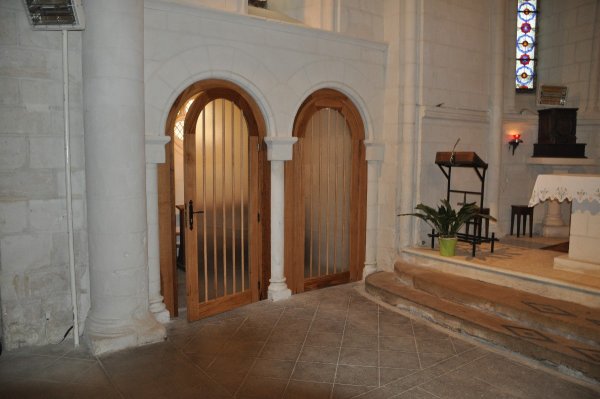 Portes de sacristie en chène (1)